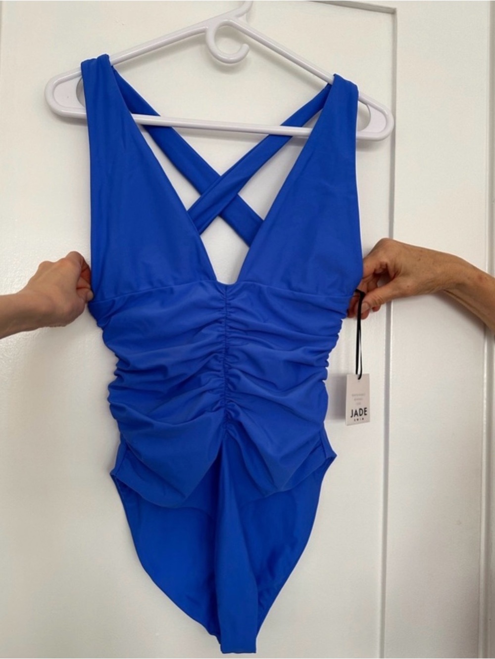 Jade Swim Royal/cobalt Blue Ruched One-Piece Swimsuit